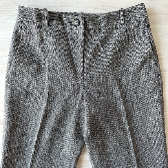 Ann Taylor Herringbone Wool Dress Pants - Picture 2 of 6
